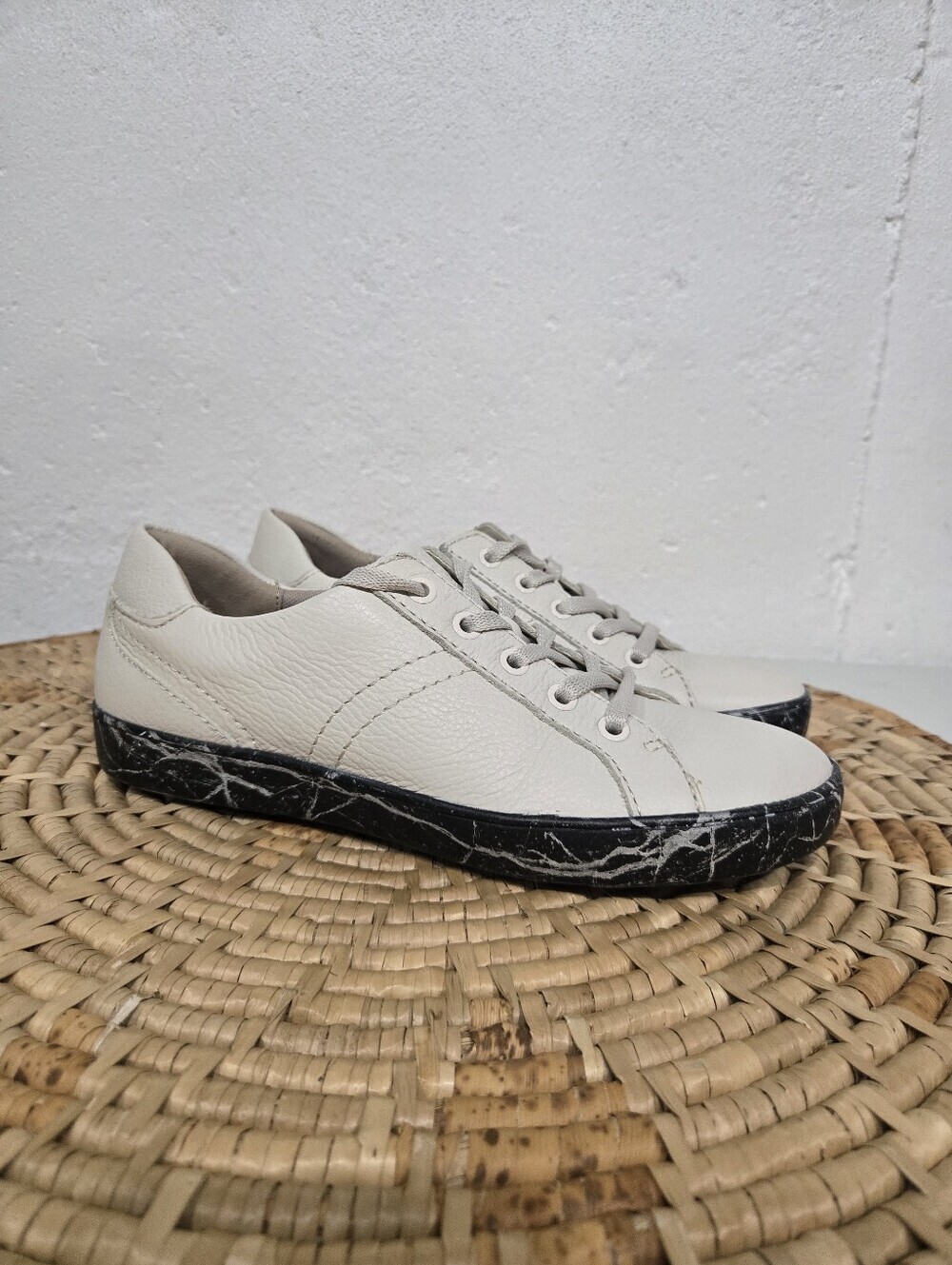 Naturalizer Ivory Leather Sneakers
